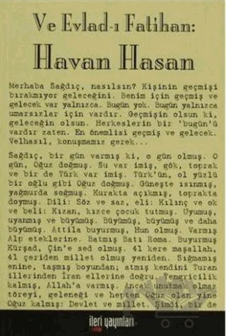 Ve Evlad-ı Fatihan: Havan Hasan – Umut Yalım – İleri Yayınları kitap kapağı