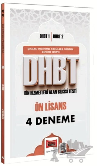DHBT 1 - DHBT 2 Ön Lisans 4 Deneme Sınavı – Kolektif – Yargı Yayınevi kitap kapağı