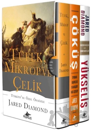 Tüfek, Mikrop ve Çelik Üçlemesi Kutulu Özel Set (3 Kitap) – Jared Diamond – Pegasus Yayınları kitap kapağı