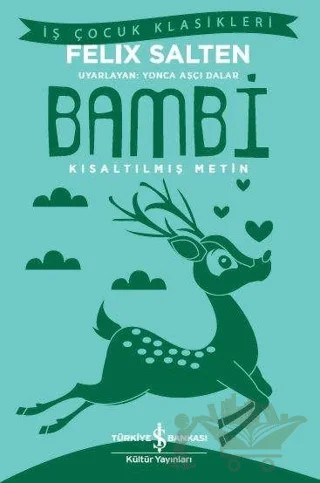 Bambi – Felix Salten – İş Bankası Kültür Yayınları kitap kapağı