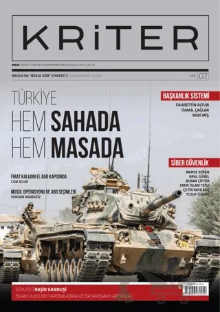 Kriter Aylık Siyaset Toplum ve Ekonomi Dergisi Sayı: 7 Kasım 2016 – Kriter Aylık Siyaset Toplum ve Ekonomi Dergisi Yayınları kitap kapağı