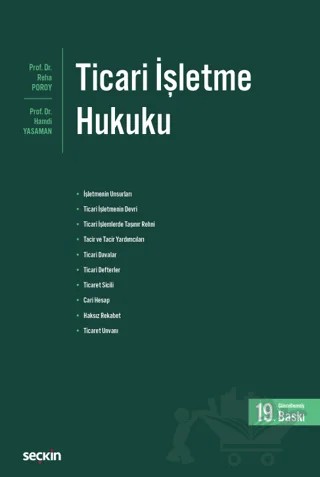 Ticari İşletme Hukuku – Hamdi Yasaman, Reha Poroy – Seçkin Yayıncılık kitap kapağı