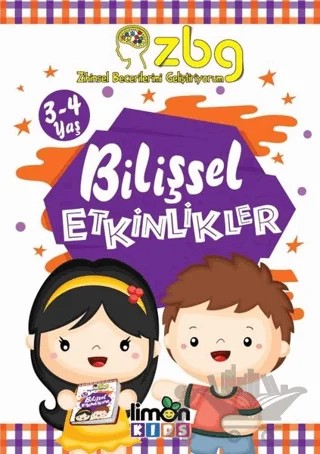 ZBG 3-4 Yaş Bilişsel Etkinlikler – Kolektif – limonKIDS kitap kapağı
