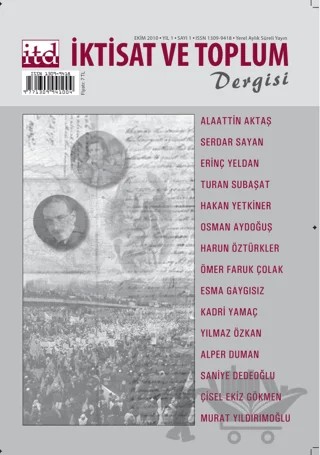 İktisat ve Toplum Dergisi Sayı: 1 – İktisat ve Toplum Dergisi kitap kapağı
