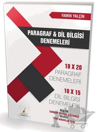 Tüm Sınavlar İçin Paragraf ve Dil Bilgisi Denemeleri Tamamı Dijital Çözümlü – Yamin Yalçın – Pelikan Tıp Teknik Yayıncılık kitap kapağı