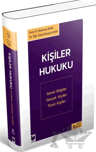 Kişiler Hukuku – Mehmet Ayan, Nurşen Ayan – Adalet Yayınevi kitap kapağı