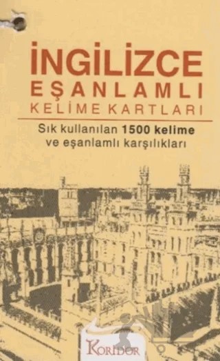 İngilizce Eşanlamlı Kelime Kartları – Kolektif – Koridor Yayıncılık kitap kapağı