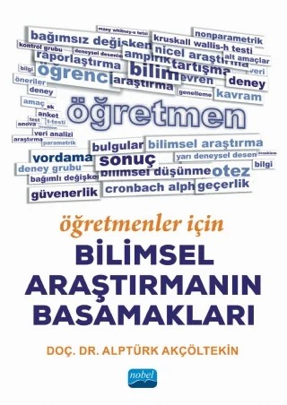 Öğretmenler İçin Bilimsel Araştırmanın Basamakları – Alptürk Akçöltekin – Nobel Akademik Yayıncılık kitap kapağı