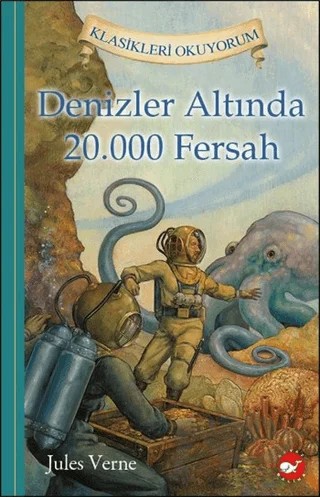 Denizler Altında 20.000 Fersah – Jules Verne – Beyaz Balina Yayınları kitap kapağı