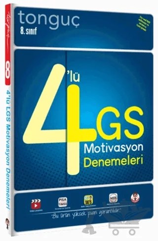 8. Sınıf 4'lü LGS Denemeleri – Kolektif – Tonguç Akademi kitap kapağı