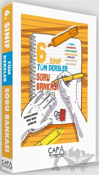 6. Sınıf Tüm Dersler Soru Bankası – Kolektif – Çapa Yayınları kitap kapağı