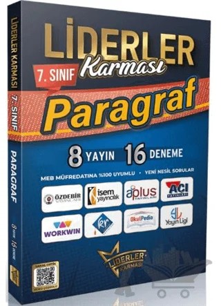 7. Sınıf Paragraf Denemeleri 8 Yayın 16 Deneme – Kolektif – Liderler Karması Yayınları kitap kapağı