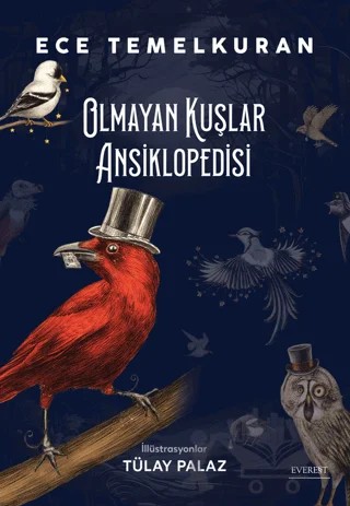 Olmayan Kuşlar Ansiklopedisi – Ece Temelkuran – Everest Yayınları kitap kapağı