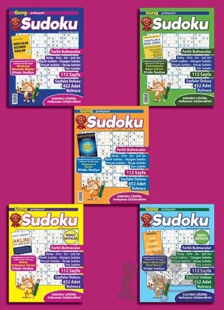 Gong Sudoku 5’Li Set 2 – Kolektif – Maxi Yayıncılık kitap kapağı