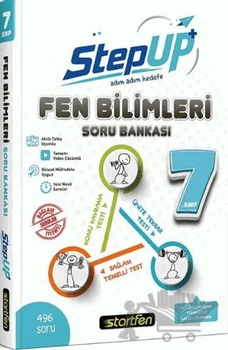 7. Sınıf Fen Bilimleri StepUp Soru Bankası – Kolektif – Startfen Yayınları kitap kapağı