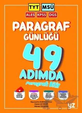 TYT MSÜ KPSS DGS ALES Paragraf Günlüğü – Kolektif – YZ Yayınları kitap kapağı