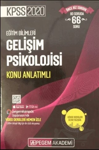 KPSS 2020 Eğitim Bilimleri Gelişim Psikolojisi Konu Anlatımlı – Kolektif – Pegem Akademi Yayıncılık kitap kapağı