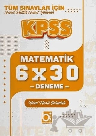 KPSS Matematik 6x30 Deneme – Kollektif – Bigelio Yayıncılık kitap kapağı
