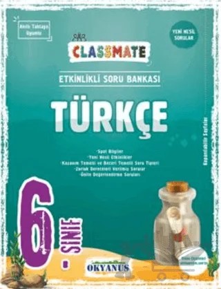 6. Sınıf Classmate Türkçe Soru Bankası – Meral Aycıbin – Okyanus Yayınları kitap kapağı