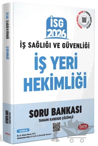 2026 İş Sağlığı Güvenliği (İSG) İş Yeri Hekimliği Tamamı Karekod Çözümlü Soru Bankası – Kolektif – Data Yayınları kitap kapağı