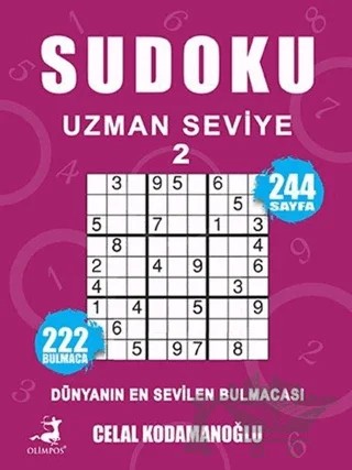 Sudoku Uzman Seviye 2 – Celal Kodamanoğlu – Olimpos Yayınları kitap kapağı