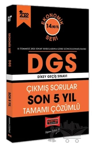 2022 DGS Çıkmış Sorular Son 5 Yıl Çözümlü Ekonomik Seri – Kolektif – Yargı Yayınevi kitap kapağı