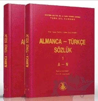 Almanca - Türkçe Sözlük 2 Cilt Takım – Yaşar Önen – Türk Dil Kurumu Yayınları kitap kapağı