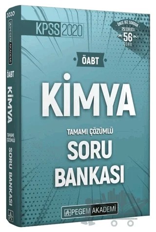 2020 KPSS ÖABT Kimya Tamamı Çözümlü Soru Bankası – Kolektif – Pegem Akademi Yayıncılık kitap kapağı