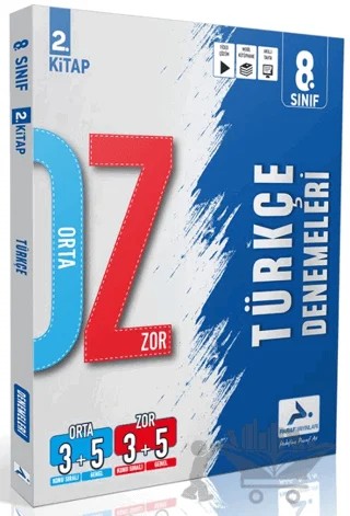 8. Sınıf Türkçe Orta Zor Branş Deneme - 2. Kitap – Kolektif – Paraf Yayınları kitap kapağı