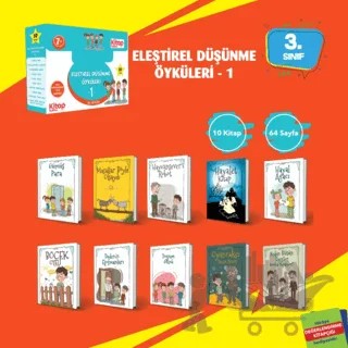 Eleştirel ve Yaratıcı Düşünme Öyküleri - 1 (10 Kitap - Etkinlik Testi - Değerlendirme Testi) – Ali Irmak – Kitap Kulübü Çocuk Yayınları kitap kapağı