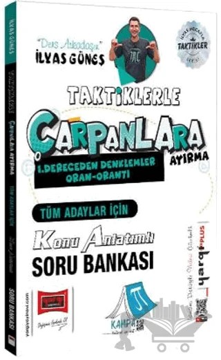 Tüm Adaylar İçin Taktiklerle Çarpanlara Ayırma Konu Anlatımlı Soru Bankası – İlyas Güneş – Yargı Yayınevi kitap kapağı