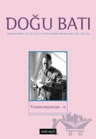 Doğu Batı Düşünce Dergisi Yıl: 23 Sayı: 93 - Varoluşçuluk - 2 – Doğu Batı Dergileri kitap kapağı