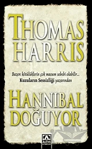 Hannibal Doğuyor – Thomas Harris – Altın Kitaplar kitap kapağı