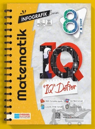 8. Sınıf İnfografik Serisi Matematik IQ Defter – Kolektif – Evrensel İletişim Yayınları kitap kapağı