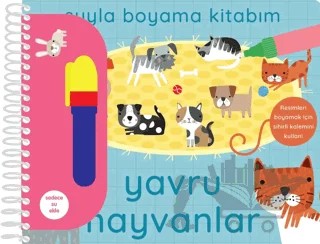 Suyla Boyama Kitabım – Yavru Hayvanlar – Kolektif – İndigo Çocuk kitap kapağı