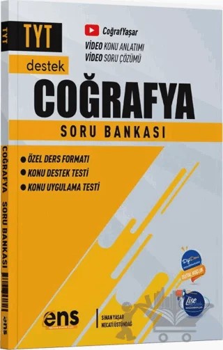 TYT Coğrafya Destek Soru Bankası – Sinan Yaşar, Necati Üstündağ – ENS Yayınları kitap kapağı