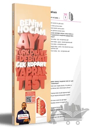 AYT Türk Dili ve Edebiyatı Çek Kopar Yaprak Test – Kadir Gümüş – Benim Hocam Yayınları kitap kapağı