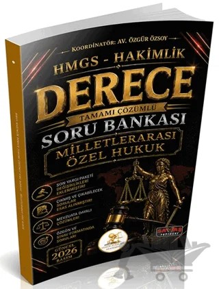 HUKAL HMGS-Hakimlik Derece Milletlerarası Özel Hukuk Soru Bankası – Özgür Özsoy – Savaş Yayınevi kitap kapağı