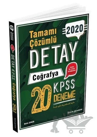Tercih Akademi KPSS Detay Coğrafya Tamamı Çözümlü 20 Deneme – Melik Zengin – Tercih Akademi Yayınları kitap kapağı
