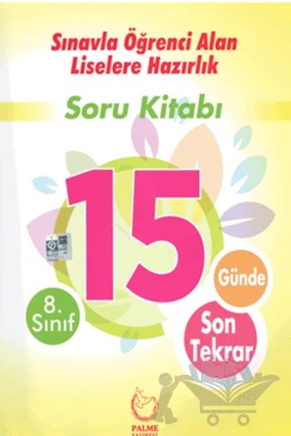 Palme 8. Sınıf LGS 15 Günde Son Tekrar Soru Kitabı – Kolektif – Palme Yayınları kitap kapağı