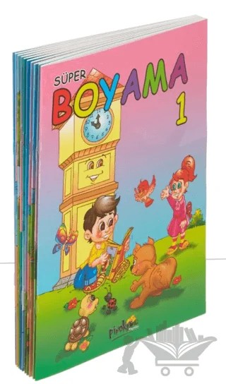 Renkli Süper Boyama (10 Kitap Takım) – Kolektif – Pinokyo Yayınları kitap kapağı