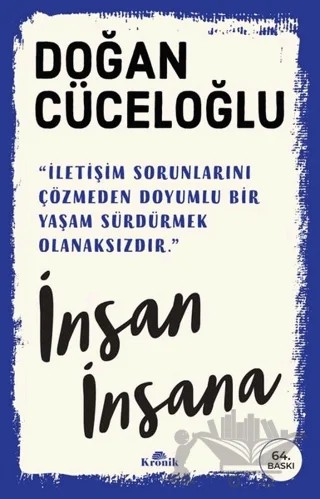 İnsan İnsana – Doğan Cüceloğlu – Kronik Kitap kitap kapağı