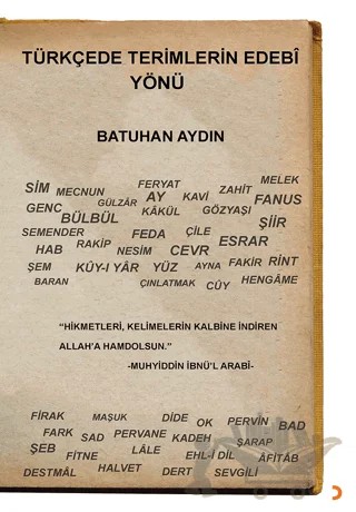 Türkçede Terimlerin Edebî Yönü – Batuhan Aydın – Cinius Yayınları kitap kapağı