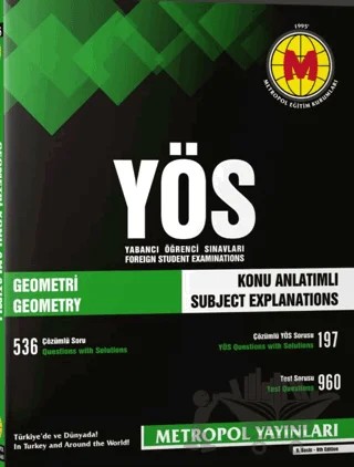 Yös Geometri Konu Anlatımlı-Örnek Çözümlü) – Kolektif – Metropol Yayınları kitap kapağı