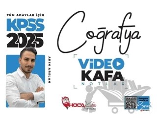 2025 KPSS Coğrafya Video Kafa Notlar – Akın Arslan – Hoca Kafası Yayınları kitap kapağı