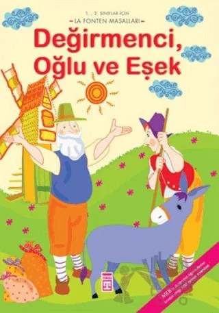 Değirmenci, Oğlu ve Eşek – Jean de la Fontaine – Timaş Çocuk kitap kapağı