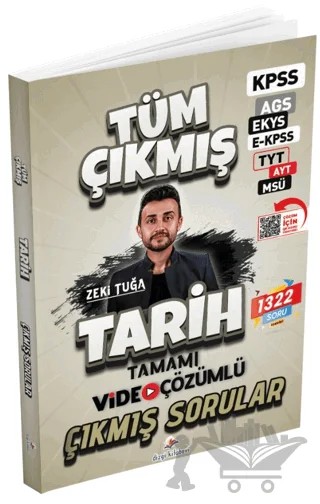 2026 Tarih Tüm Sınavlar Tamamı Video Çözümlü Çıkmış Sorular – Zeki Tuğa – Dizgi Kitap kitap kapağı