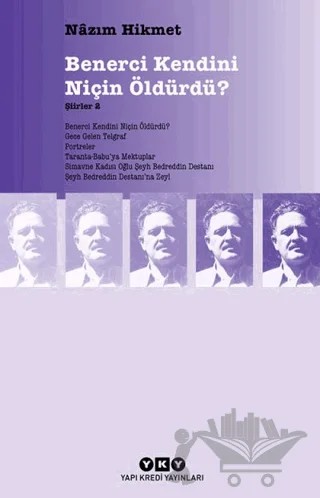 Benerci Kendini Niçin Öldürdü? – Nazım Hikmet Ran – Yapı Kredi Yayınları kitap kapağı