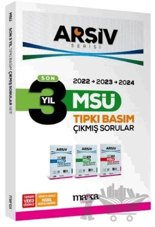 Son 3 Yıl MSÜ Arşiv Serisi Çıkmış Sorular Tamamı Video Çözümlü – Kollektif – Marka Yayınları kitap kapağı
