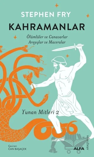 Kahramanlar – Stephen Fry – Alfa Yayınları kitap kapağı